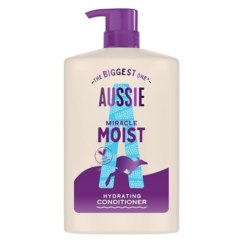 Aussie Miracle Moist Detangling Conditioner 1000ml, Feuchtigkeitsspendende Formel zum Wiederbeleben und Wiederherstellen von Brüchigem & Trockenem Haar, Vegan und Tierversuchsfrei