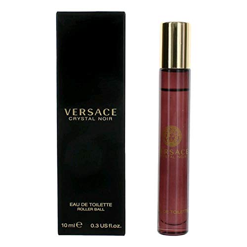 Versace Crystal Noir Eau De Toilette Spray Rollerball for Women, 0.33 Fl Oz