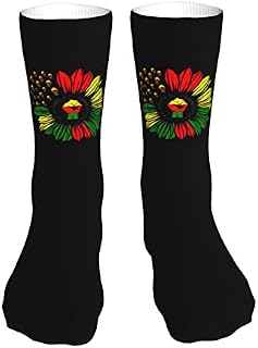 883 Compression Socks Black History Month Athletic Socks Soft Sports Socks Comfort Calf Socks For Hiking Jogging Trekking 40cm