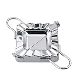 SWOOMEY 1pc Dumpling Mold Cake Stencil Dumpling Maker Metal Dumpling Mould Dumpling Skin Maker Wooden Dough Press Pizza Press Tool Hand Pie Ravioli Cooking Utensils Mother Stainless Steel
