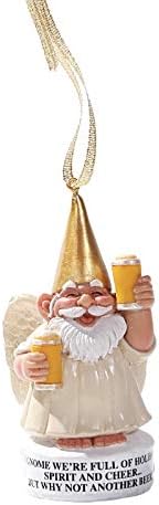 Christmas Holiday Ornament Angel Gnome Collectible Figurine  (Beer)