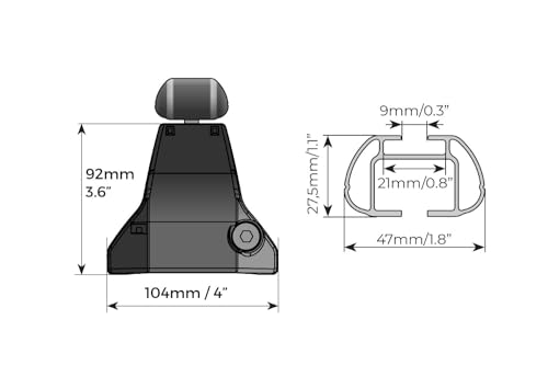 Barre Portatutto Menabo Omega In Acciaio Compatibili Con Toyota Yaris/Vitz (XP210) 4 Porte Dal 2020 In Poi Con Tetto Liscio - 6