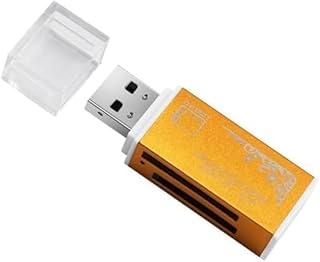 قارئ بطاقات 15 في 1 USB 2.0، 480 ميجابت في الثانية، قارئ بطاقات ذاكرة متعدد الكل في واحد ... محول فلاش (فضي)