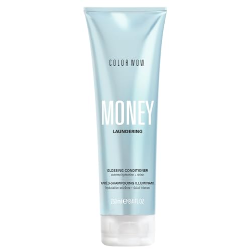 COLOR WOW Money Laundering Glossing Conditioner Hair Glaze & Anti-Frizz Formula Locks Moisture Amplifies Hair Shine & Smoothing 8.4 fl oz