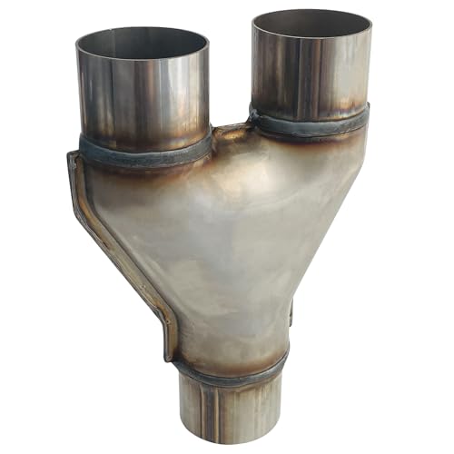 Opiniones y reviews de Tubos de escape de esta semana. 42 Sutekus - Tubo de escape en forma de Y, de acero inoxidable, de 2.5 pulgadas, conector adaptador de escape doble, conector universal de tubo de escape (tubo en Y de 2.5 a 2.5...