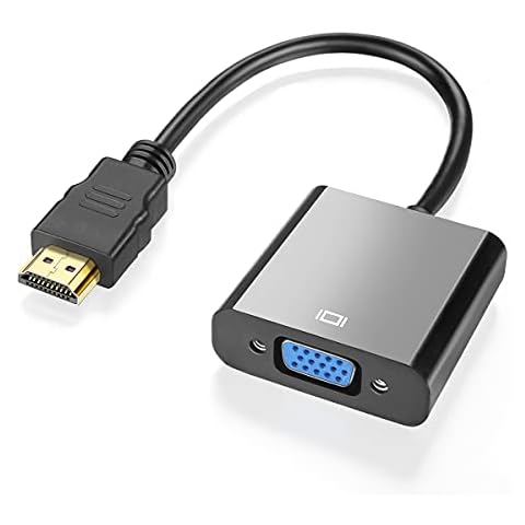 WILLIZTER HDMI Male to VGA Female Adapter Cable Converter Extension Extender Gold Plated Connectors Compatible with PC Computer Desktop Laptop Monitor HDTV Projector Cover