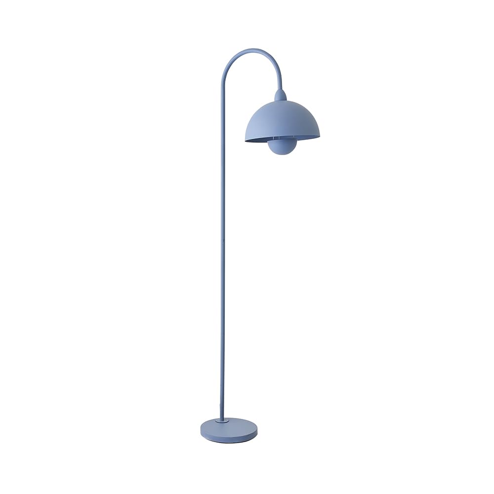 ValueLights | Tilly Pastel Sky Blue Arched Dome Shade Metal Floor Lamp with LED Bulb | Floor Lamps, Home Décor & Improvement Essential | Included LED Bulb