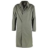Genuine French army service Military Rain Coat Army Trenchcoat Grey Full Length Vintage Retro