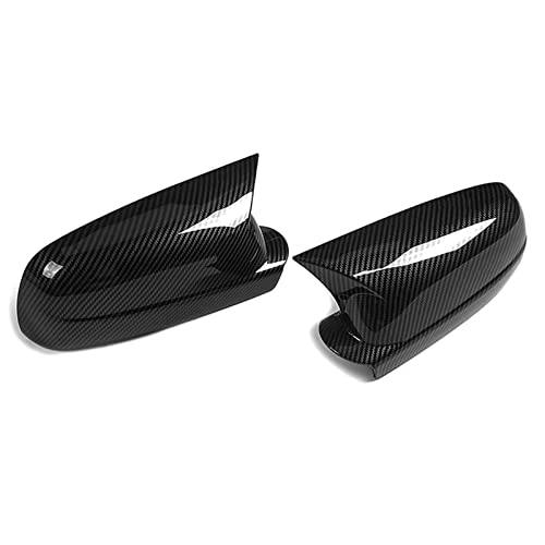 DEBLAN Fit for VW Volkswagen Golf MK4 GTI R 1997-2004 Car Wing Side Mirror Cover Rearview Mirror Caps Horn Style External Decor Parts (Color : Carbon Fiber Look)