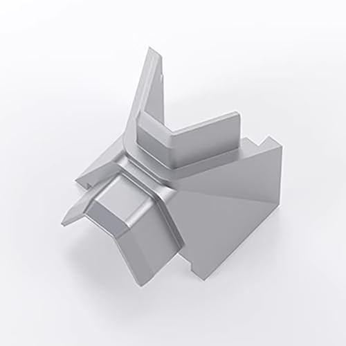 Canal para Gestión de Cables Autoadhesivo, Ocultador de Cables para TV en Pared, Bandeja de Aluminio Impermeable para Oficina en Casa Debajo del Escritorio, 100 cm Largo (Conector2, Ancho x Alto 15x9 mm) miniatura 1