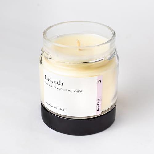 MINERVA - Vela Aromatica Perfumada Aromatizada Aroma LAVANDA - 150g