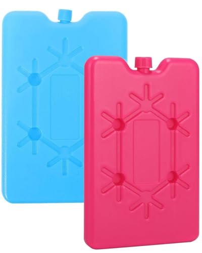 JUKOTA 200ML Acumuladores de Frio, Paquete Frío Extraplano, Bolsas de Hielo, Bloques Congeladores de Frío Pequeños, Reutilizables, para Viajar y Acampar