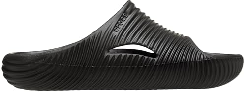 Crocs Unisex Mellow Recovery Slides Sandal, Black Tide, 10 Women/8 Men by Crocs - Image 4