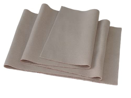 Image of TinaKim Ribbing for Cuffs, for Waistbands Neckline Material (Strip of Light Pink, 40x8in)