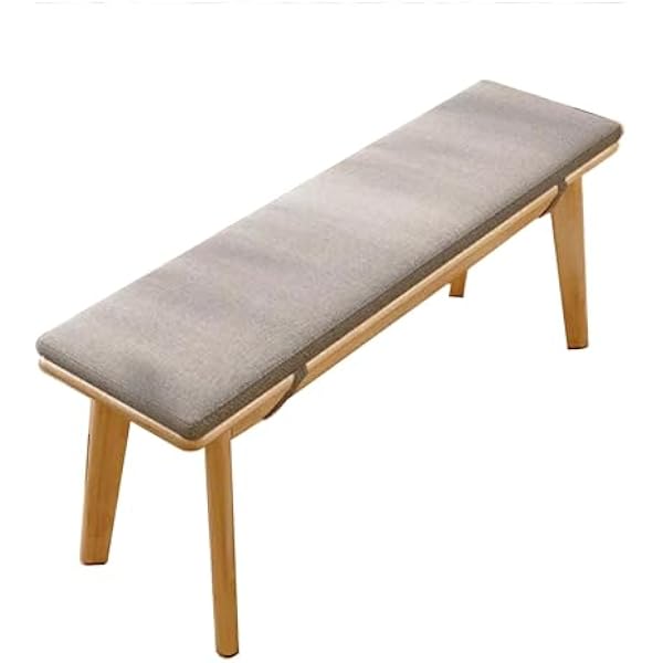 Drewniany przedpokój 140 cm tapicerowane siedzisko do jadalni i sypialni drewniane do salonu przedpokoju do użytku wewnątrz wąski design kolor drewna