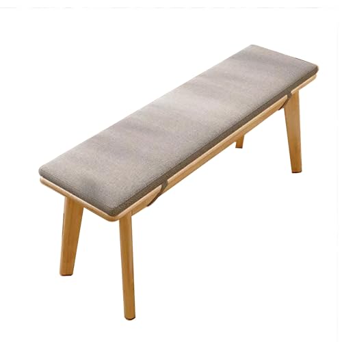 Banco de comedor de madera para entrada, estilo granja, banco de madera para dormitorio, banco interior para mesa de comedor, banco tapizado para sala de estar, comedor, pasillo, 100 cm (39 pulgadas)