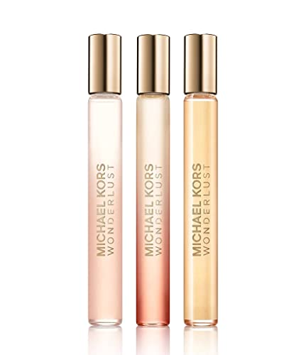 Michael Kors Wonderlust 3 Piece Purse Spray Set For Women (Includes 3X 0.34 Fl Oz Purse Spray) #TOP1