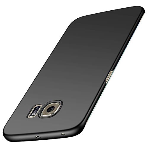 Image of Mobile Back Cover Case for Samsung Galaxy S6 Edge,G925I, G925F (Silicone Case|CameraProtection|Black SC1510)