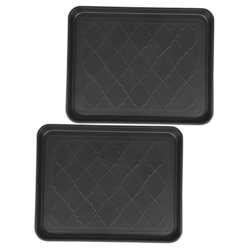 NULYLU 2pcs Outdoor Serving Tray Boot Display for Entryway Non-Skid Pet Food Tray