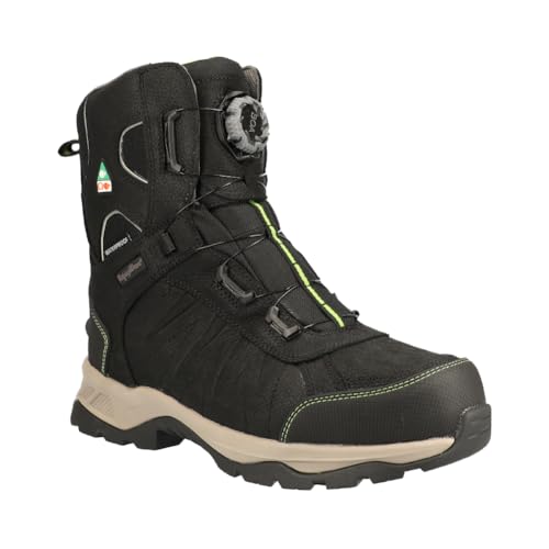 RefrigiWear Extreme Freezer Boot - Waterproof Insulated Work Boots for Extreme Cold -60F Comfort Rating (Black US Footwear Size System Adult Men Numeric Narrow 12)