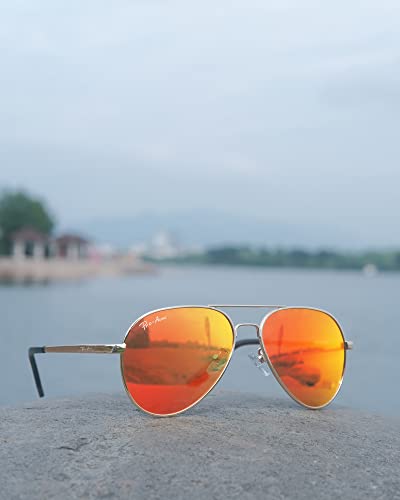 Image of Pro Acme Polarized Aviator Sunglasses for Men and Women 100% UV Protection, 58mm