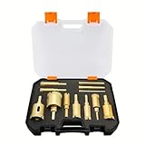 12pcs Diamond Drill Bit Set for Glass, Marble & Stone - 6-35mm Hole Saw Kit with Hand Tools, Granite, Tile, Ceramic