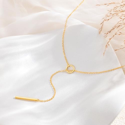 Image of Tewiky Layered Necklaces for Women 14k Gold Plated Chain Necklace Set