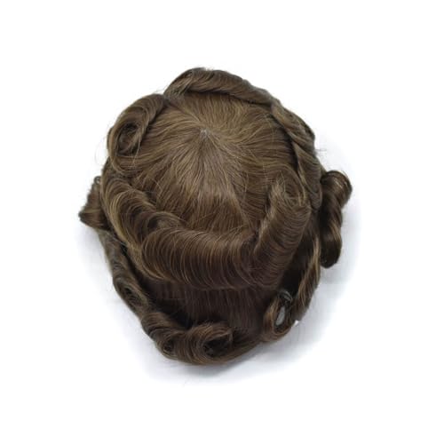 Toupee dla mężczyzn Hairline Human Hair System 4 #