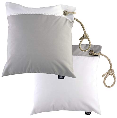 Marine Business Two Water-Repellent Cushions Light Grey/White Filling