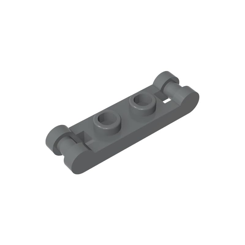 Gobricks GDS-734 Plate Special 1 x 2 with Handles on Ends 50PCS Compatible with Lego Toy 18649 6093058 6099483 DIY Parts and MOC Components for Major Brick Brands Color:Dark Bluish Gray 199