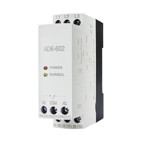Relais multifonctionnel de séquence de phases triphasé AD6-602 pour armoire - 5