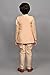 AHHAAAA Kids Ethnic Silk Blend Traditional Wear Bollywood Style Sherwani Waistcoat Kurta and Pyjama for Boys 526