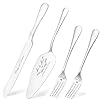 Wedding-Cake-Knife-and-Server-Set-Silver-Cake-Cutting-Set-for-Wedding-2024-4-Piece-Cake-Knife-Set-with-Forks-for-Engagements-Weddings-and-Anniversaries BEKESIN Wedding Cake Knife and Server Set, Silver Cake Cutting Set for Wedding 2024, 4 Piece Cake Knife Set with Forks for Engagements, Weddings and Anniversaries