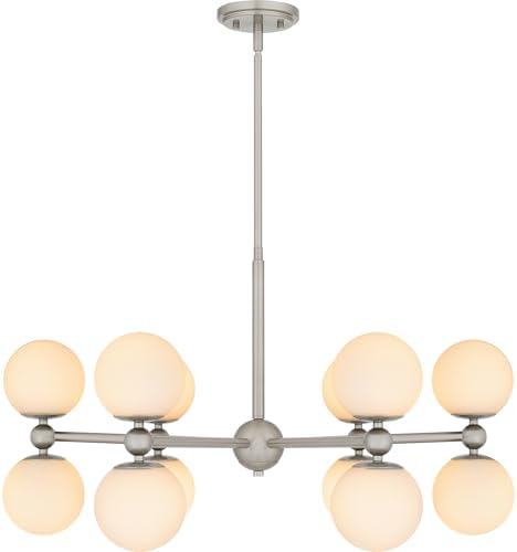 Quoizel Elser 12-Light Brushed Nickel Chandelier
