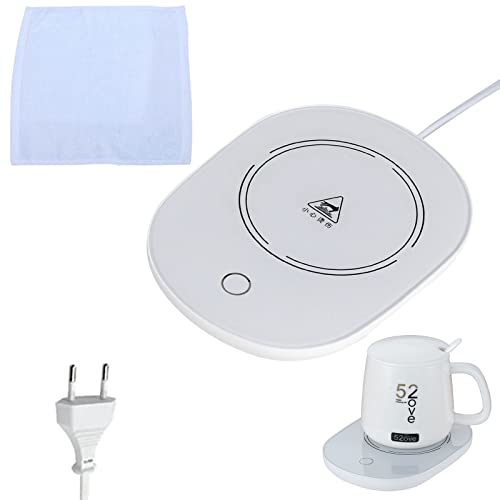 Calentador de Tazas Inteligente,Calentador de Tazas de Sobremesa,Calentador De Leche Electrico,Soporte para 1 Toalla pequeña,Temperatura Constante Inteligente,Tipo de Enchufe Europeo,16W