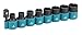 Price comparison product image Makita B-54645 9 Piece Cr-Mo 1/2" Impact Socket Set with 1/4" Hex Adapter