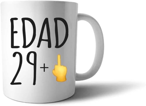 I LOVE MOM Taza 30 Cumpleaños Aniversario Mujer Hombres Tazas Desayuno Originales Para Regalar Regalos Fiesta De 30 Cumpleaños Aniversario Para Familiares Amigos (MKB-Texto