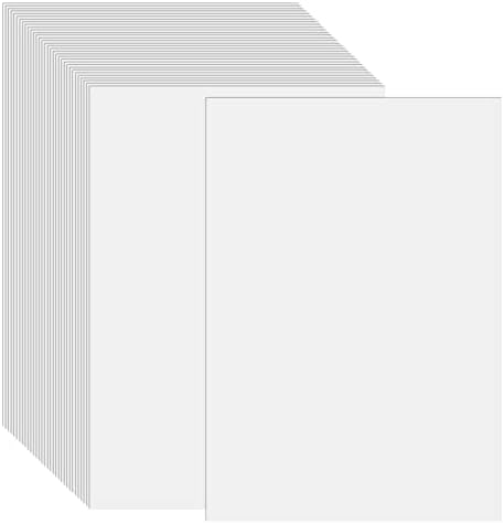 100 Sheets White Colored Cardstock Thick Paper, A4 Medium Weight 70lb Cover Card Stock for Crafts and DIY Cards Making, Brochure Award and Stationery Printing, Scrapbook Supplies