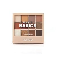 MARS 12 Shades Back to Basics Eyeshadow Palette Natural Finish, 24g (Shade-02) – Multicolor