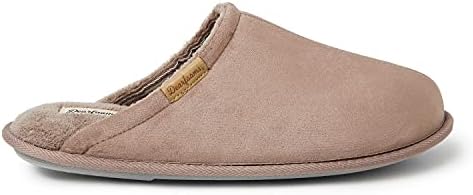 Dearfoams Men's Riley Scuff Slipper, Fossil Microsuede, Small | Image 2