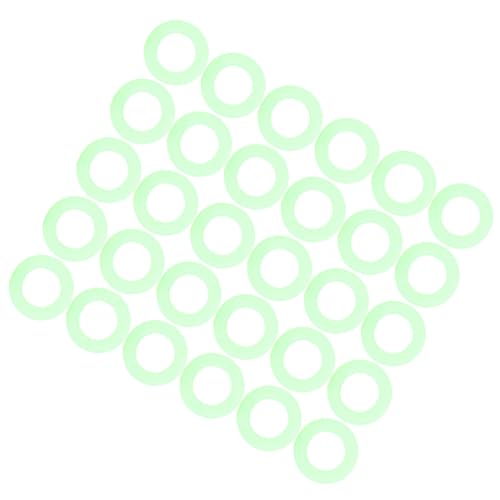 Anillo de Luz Nocturna de Uñas de Mierda de Silicona de Fluorescencia para Acampar, Senderismo, Mochilero, Anillo de Estacas de Carpa de Fluorescencia