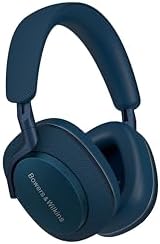 Bowers & Wilkins Px7 S2E Wireless Over Ear Headphones (2023 Model) - Enhanced Noise Cancellation & Transparency Mode, Six Mics, Music App Compatible, 30-Hour Playback Time, Ocean Blue
