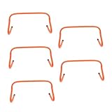 CLISPEED 5 Stück Teiliges Fußball Trainingshürden Orange Agilitäts und Schnelligkeitstraining Flexibles Langlebiges Trainingsgerät für Koordination und Fußballübungen