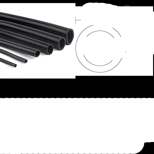 1/3/5M Lot ID 1~23mm Zwarte Siliconen Buis Flexibele
