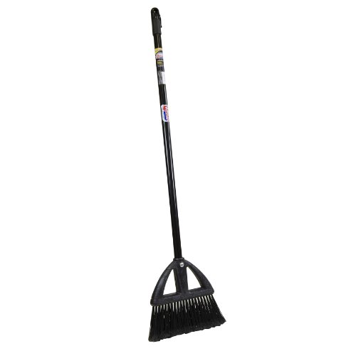 Quickie Poly Fibered Lobby Broom with Steel Handle Broom, Cleaning Sweeping Outdoor Commercial Perfect for Courtyard Garage Lobby Mall Market Floor Home Kitchen Room Office Pet Hair #1