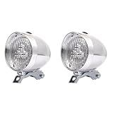 Toddmomy Vintage Bike Headlight, 2pcs Bike Led Front Head Light Lamp Retro Bike Headlight Vintage Bike Lamp for Night Riding Bicycle Parts