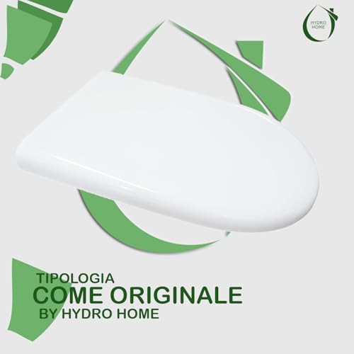 ABC HIDRA Toilet Seat as Original, Thermoset Plastic Wrap, White Made in Italy Soft Close - Image 3