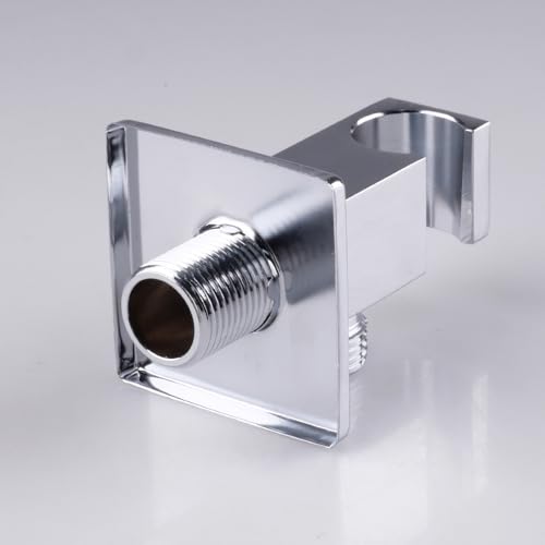 suaywo Wandanschlussbogen mit Brausehalter Halterung Wandhalter für Handbrause Brauseanschlussbogen mit Halter 1/2 Zoll Universal Brauseanschlussbogen Handbrausehalter