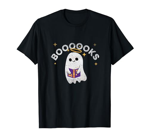 Boooooks Halloween Ghost Reading Book For Teacher & Student T-Shirt