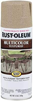 Rust-Oleum 223524 Stops Rust Multi-Color Textured Spray Paint, 12 oz, Desert Bisque